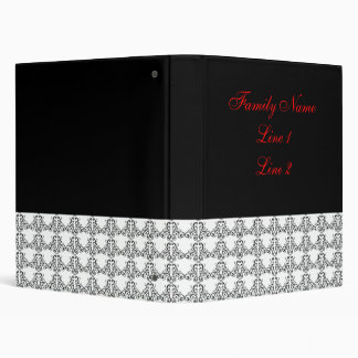 Classeur Livre de style Vintage noir et blanc