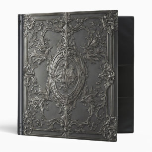 Classeur Livre des Ombres en cuir gothique à feuille d'arge