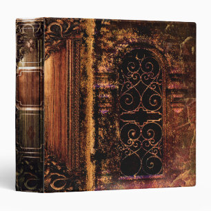 Classeur Livre en cuir médiéval de tome antique rustique