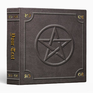 Classeur Livre fait sur commande de pentagramme des ombres