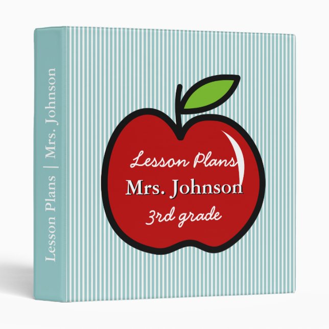 Classeur Livre fait sur commande de plan de cours du (Devant/Côté)