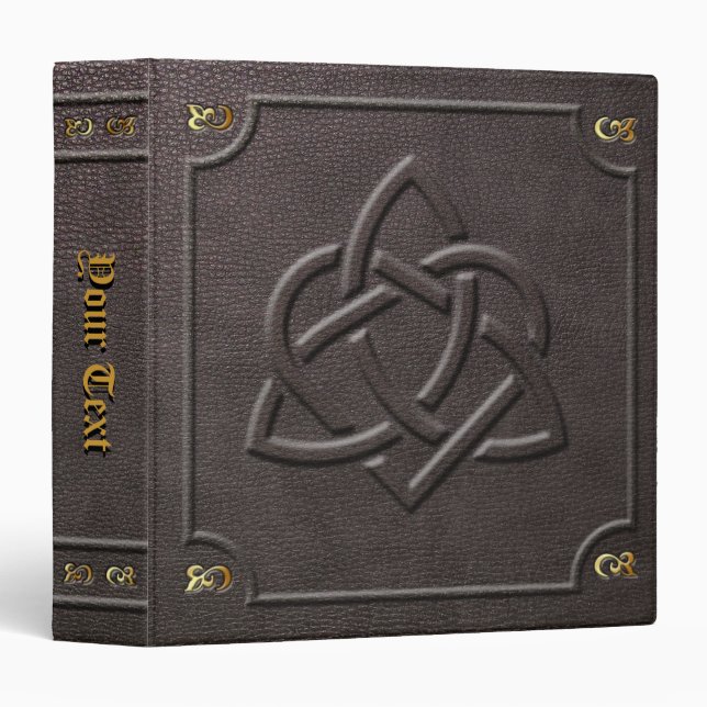 Classeur Livre fait sur commande de Triquetra de coeur des (Devant/Côté)