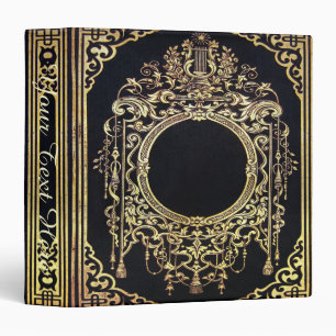 Classeur Livre fleuri de vue d'or de Falln (texte)