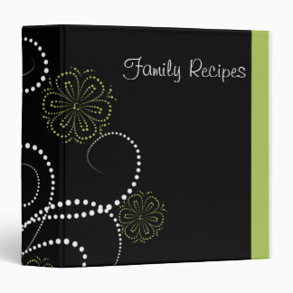 Classeur Livre floral élégant de recette