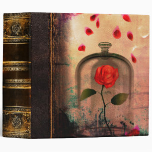 Classeur Livre grunge rose d'antiquité de conte de fées