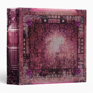 Classeur Livre médiéval de tome antique assez rose
