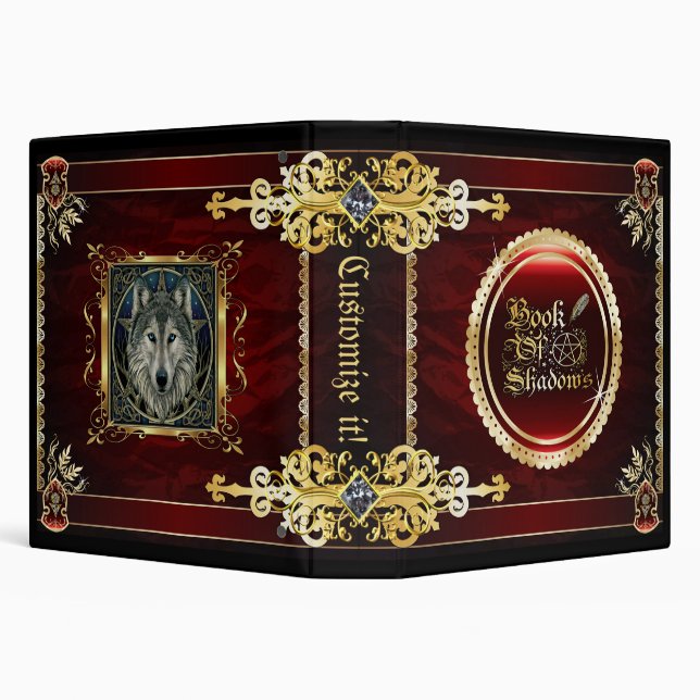 Classeur Livre médiéval rouge royal de sorcellerie des (Arrière-plan)