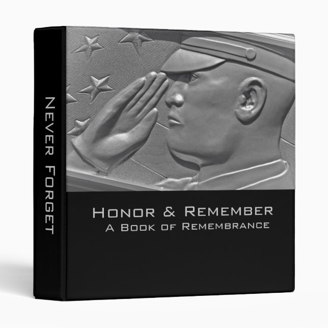 Classeur Livre militaire du Souvenir (Devant/Côté)