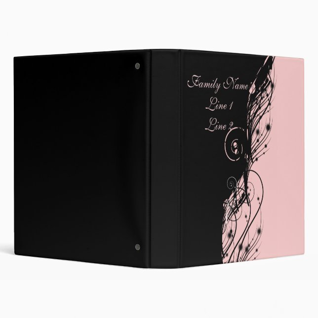 Classeur Livre noir et rose (Arrière-plan)