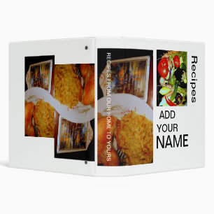 CLASSEUR LIVRE PERSONNALISÉ DE RECETTE