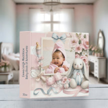 Livre Photo Bébé Fleur Bunny Campagne Mignon