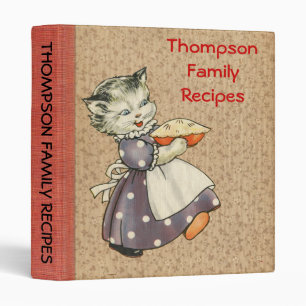 Classeur Livre vintage de recette de cuisson et de cuisine