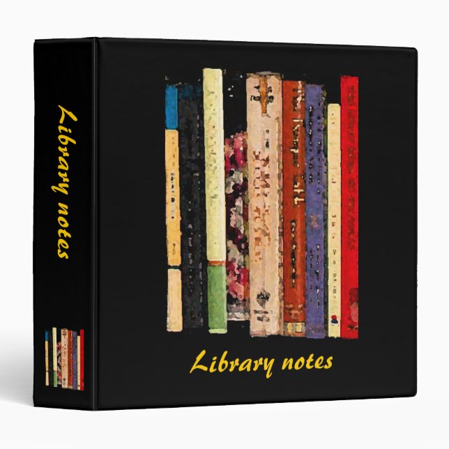 Classeur Livres (Devant/Côté)