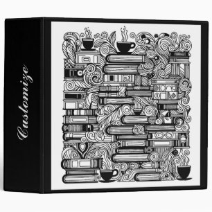 Classeur Livres Et Café Couleur Me Doodle