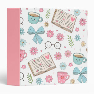 Classeur Livres et fleurs de printemps