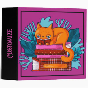 Classeur Livres roses approuvés par les chats personnalisés