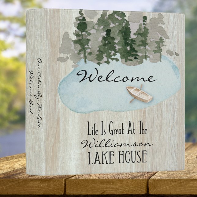 Classeur Location de vacances Cabine Lake Welcome Book (Créateur téléchargé)