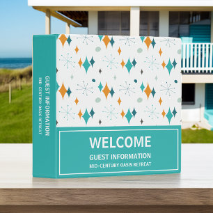 Classeur Location de vacances Informations clients Retro St