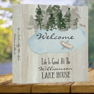 Classeur Location de vacances Lac Cabine Welcome Book