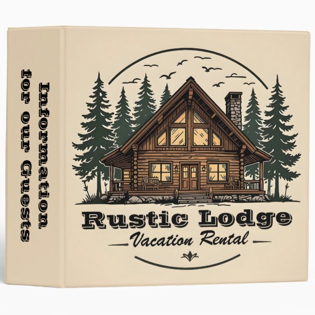 Classeur Location de vacances Rustique Lodge (Devant/Côté)