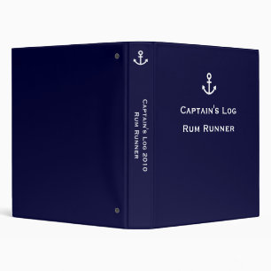 Classeur Log d'Ancre de capitaine