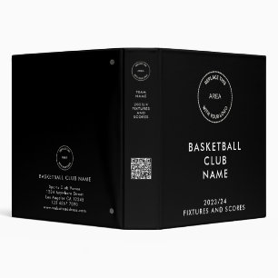 Classeur Logo Basketball Club QR Noir Toutes les couleurs F