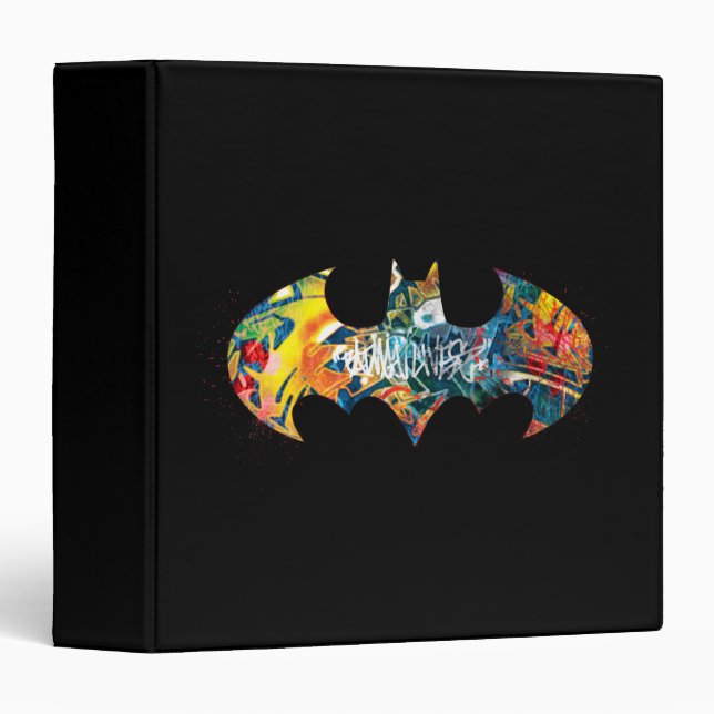 Classeur Logo Batman Graffiti Neon 80's (Devant/Côté)