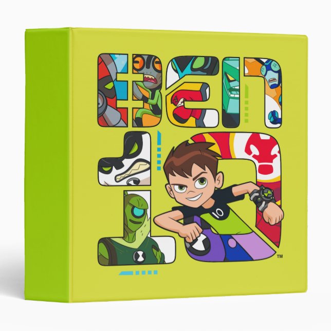 Classeur Logo Ben 10 Alien (Devant/Côté)