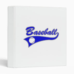 Classeur Logo bleu de base-ball
