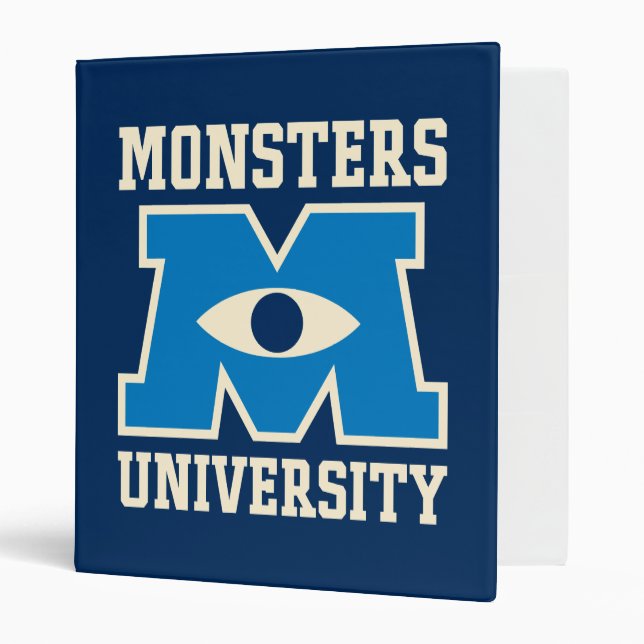 Classeur Logo bleu de Monsters University (Devant/intérieur)