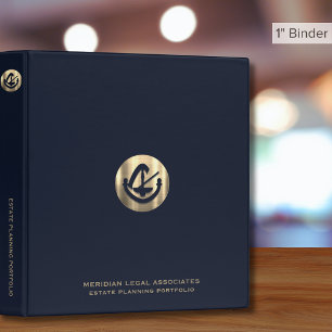 Classeur Logo Blue Gold du portefeuille de planification im