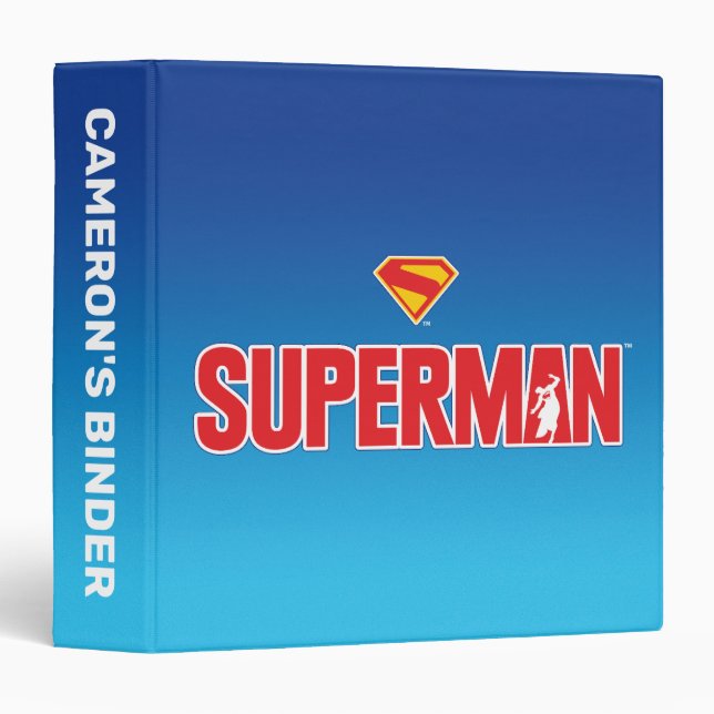Classeur Logo classique Superman Bold (Devant/Côté)