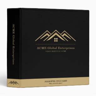 Classeur Logo de courtier immobilier promotionnel moderne