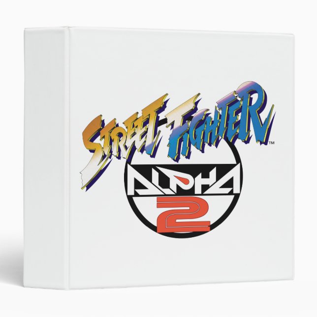 Classeur Logo de l'alpha 2 de Street Fighter (Devant/Côté)