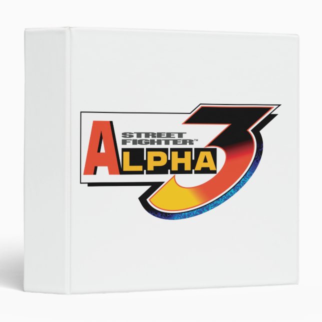 Classeur Logo de l'alpha 3 de Street Fighter (Devant/Côté)