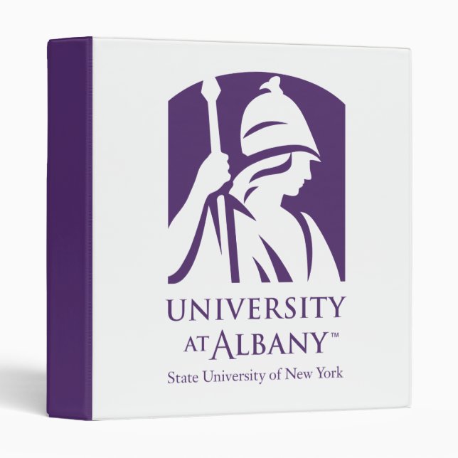 Classeur Logo de l'Université d'Albany (Devant/Côté)