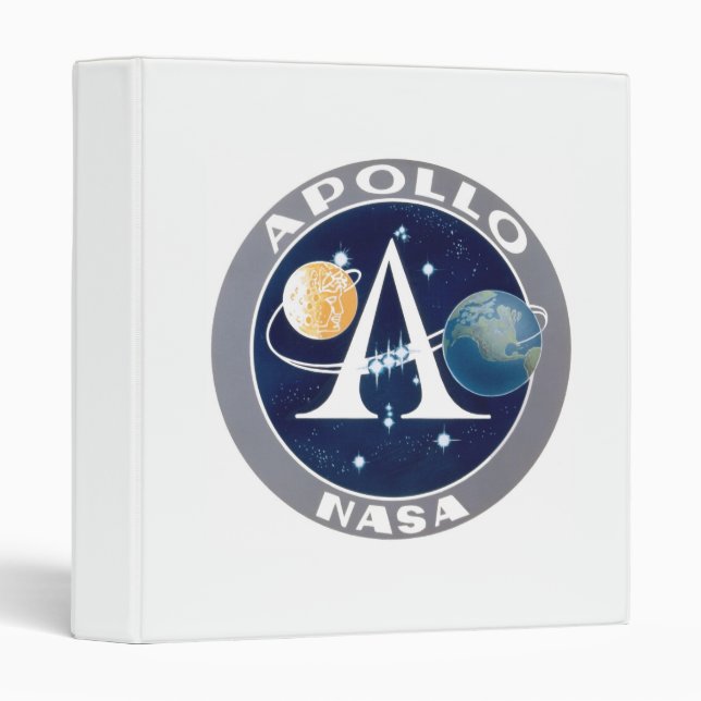 Classeur Logo de programme Apollo (Devant/Côté)