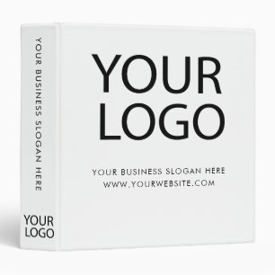 Classeur Logo de société personnalisé professionnel Blanc