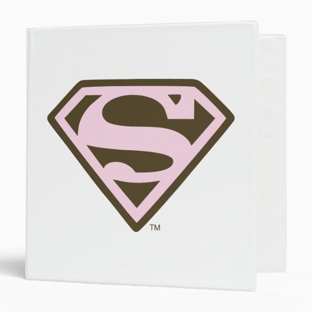Classeur Logo de Supergirl Pink and Brown (Devant/Intérieur)