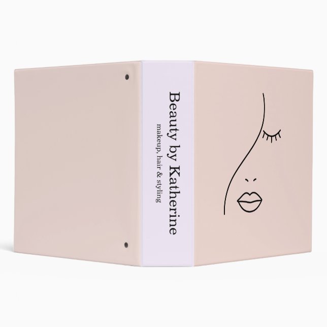 Classeur Logo de visage de beauté de femme abstraite modern (Arrière-plan)