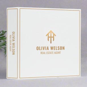 Classeur Logo de White Gold House l Courtier immobilier