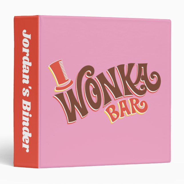 Classeur Logo de Wonka Bar (Devant/Côté)