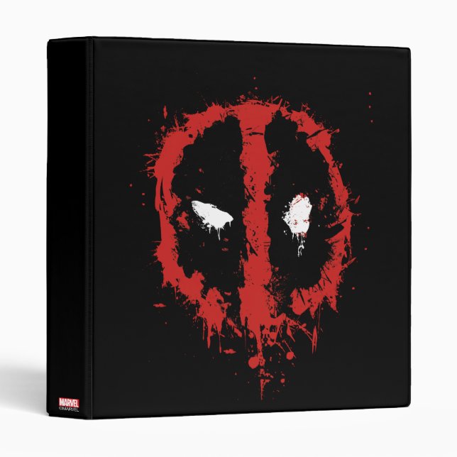 Classeur Logo Deadpool Paint Splatz (Devant/Côté)