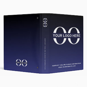 Classeur Logo d'entreprise Marine Blue Professional