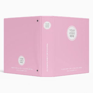 Classeur Logo d'entreprise Moderne Rose Entreprise de Style