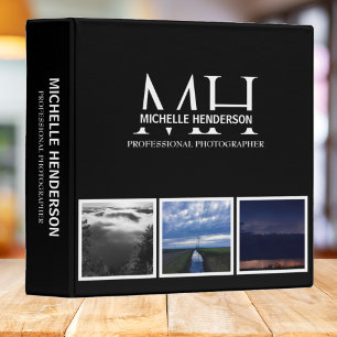 Classeur Logo d'entreprise Noir Blanc Trois Photo