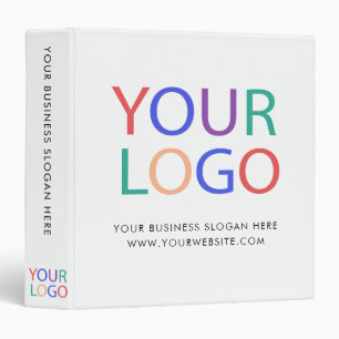 Classeur Logo d'entreprise personnalisé blanc professionnel