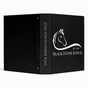 Classeur Logo du ranch cheval marque équestre stable
