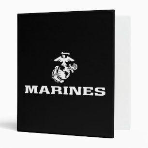 Classeur Logo empilé USMC - Blanc