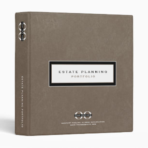 Classeur Logo en cuir du portefeuille de la planification i